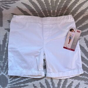 Levi's Bright White Rolled Shorts